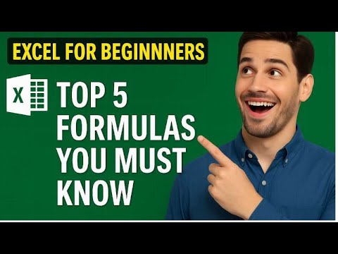 Excel For Beginners Top 5 Formulas You Must Know Master Excel Fast