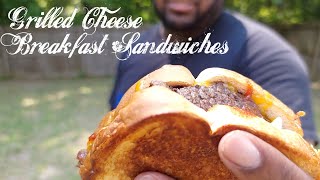 Grilled Cheese Breakfast Sandwiches | Blackstone Griddle Recipes