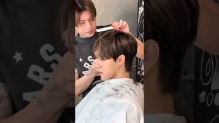 [Feb 11, 2025] TikTok: roofhairsalon - aww, our baby cut his hair?!! #hirunkit_