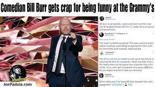 Comedian Bill Burr gets crap for being funny at the Grammy's 2021