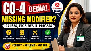 Co 4 Denial Fix Step By Step How To Fix Missing Modifier Denials Fast Rcm Training