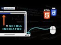 Scroll Down Indicator using HTML | CSS || Website Design Tutorials ||