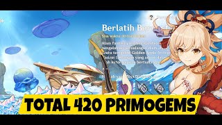 420 Primogems - Event Co-Op Baru "Berlatih Bernostalgia" - Genshin Impact v2.8
