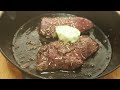 鹿のミスジ肉ステーキ、ウーマ！