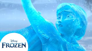 Anna se transforma em uma estátua de gelo | Frozen