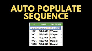 Automatically Generate Number Sequences in Google Sheets
