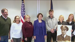 Sen. Amy Klobuchar honors World War II veteran at St. Paul event