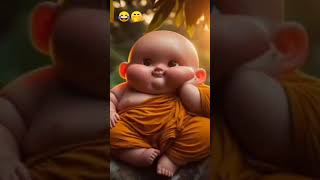 little monk so cute🥰🥰🌿චුට් සාදු හරිම සතුටින් ඉන්නේ#shorts#cute#monking#viral#subscribe