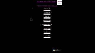 Restaurant management system using Python