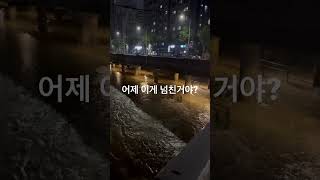 실시간 폭우 도림천 기록