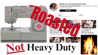 Singer Heavy Duty Sewing Machine Reaction Video To Randy The Sewing Machine Man Reviews