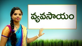 వ్యవసాయం: Agriculture related words in telugu: Learn telugu for all