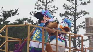 4K.ディズニー夏祭りスニーク‼︎ 彩涼華舞 2回目ずぶぬれ編集版.2016.7.8