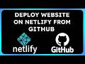 How to Deploy on Netlify from Github