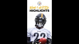 Highlights from Week 1 of OTAs 🎞 | #steelers #shorts #nfl #highlights