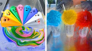 Indulgent Colorful Street IceCream | Awesome Rainbow IceCream Tutorials