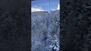 Bursa cable car #snowfall #bursa #travel