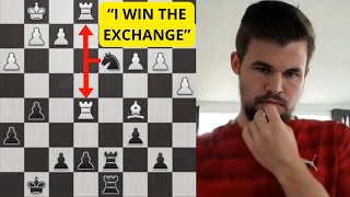 Magnus Carlsen: «I Win The Exchange And The Game»