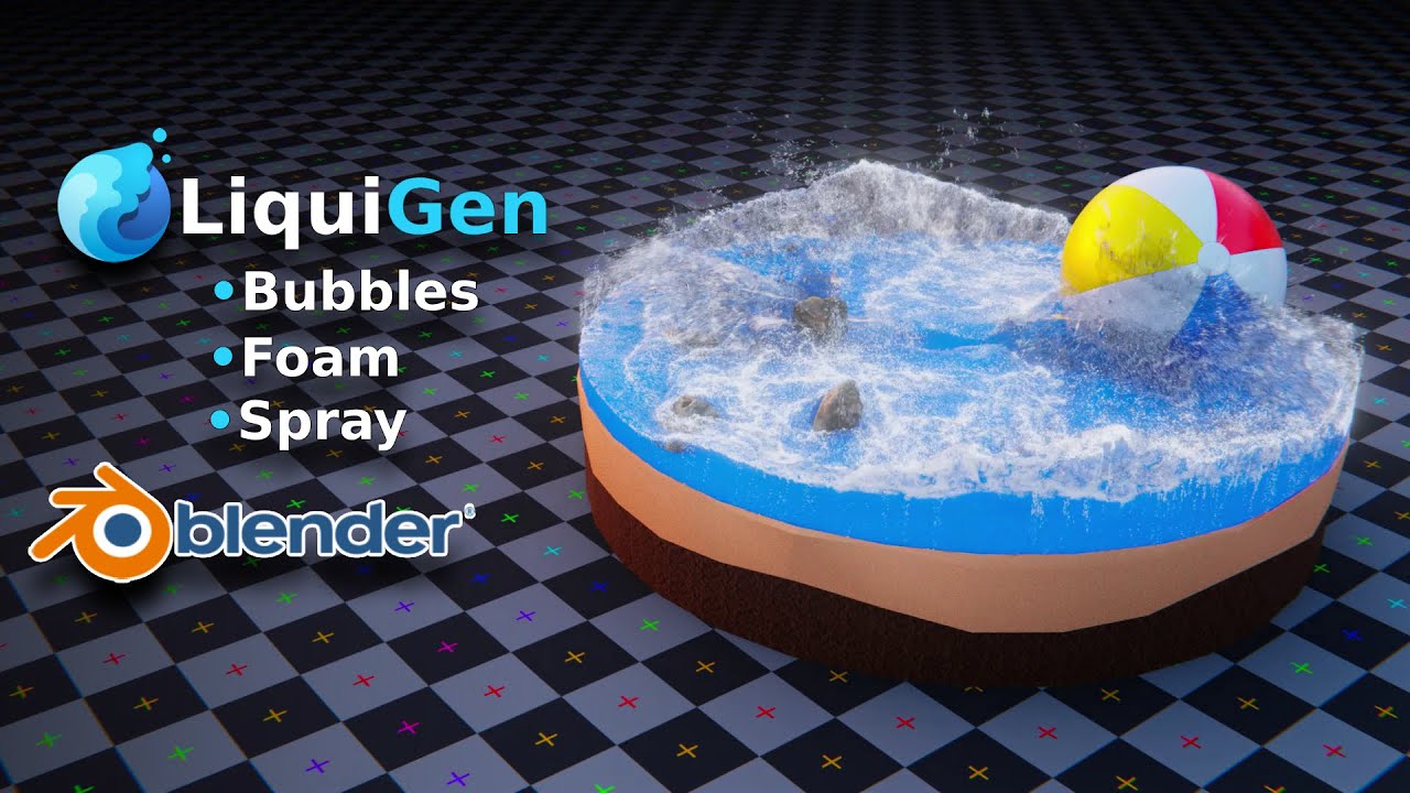 How To Import Liquigen Whitewater Particles In Blender Bubbles Foam