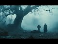 haunting gothic cemetery ambience with instrumental music eerie cemetery vibes dark academia