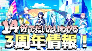 【プロセカ】14分でだいたいわかる！プロセカ3周年最新情報！【ゆっくり実況】