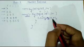 4. Number Pattern in JAVA (hindi)