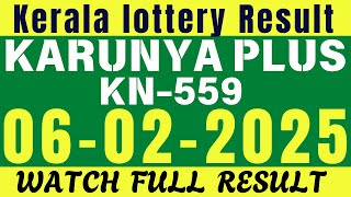 KARUNYA PLUS Lottery Result | Karunya Plus Lottery KN-559 | Kerala Lottery Result LIVE