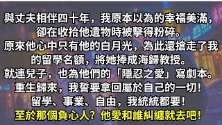 丈夫去世後我才發現我只是白月光的替身。留學名額被奪、設計稿被毀，連兒子都在歌頌他們的愛情。重生歸來，我誓要拿回屬於自己的一切！留學、事業、自由，我統統都要！