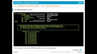 Mainframe Assembler Advanced Unit4