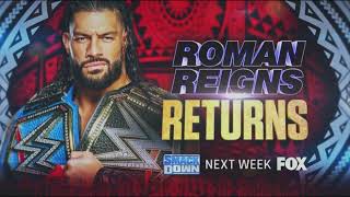 WWE Smackdown September 23, 2022 Roman Reigns Returns Official Card