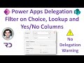 Power Apps Gallery Multiple Filter - Choice, Lookup and Yes/No column - SharePoint & delegation