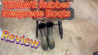 TIDEWE Rubber Neoprene Boots Review