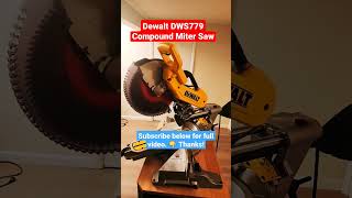 Dewalt Compound Miter Saw Walk-through