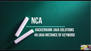 49:Java Instance of Keyword || Hackerrank java solutions