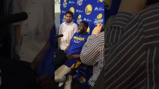 Draymond on giving Boogie Cousins space after devastating injury; cutting down on turnovers
