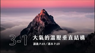 高一地球科學｜概念講解｜3-1 大氣的溫壓垂直結構