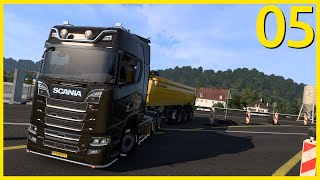 Delivery to road works in Germany // Euro Truck Simulator 2 | RPM #5