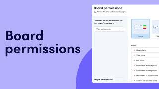 Board permissions | monday.com tutorials