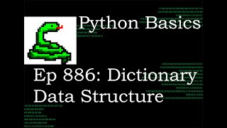 Python Basics Tutorial Data Structures Dictionaries