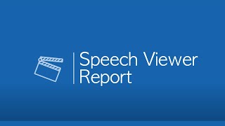 JI Onboarding Tutorial 6: Speech Viewer Report