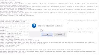 Notepad app thinks my script sucks,