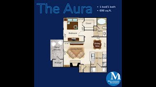 Aura - A1 | 698 sq/ft 2nd Floor | Brand New Renovation