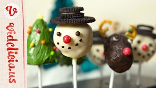 カップケーキで作る！クリスマスにぴったりのケーキポップ｜How to make Cake Pop