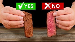 Both steaks are MEDIUM RARE this trick is priceless!