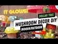 DIY DOLLAR TREE 🍄 MUSHROOM OUTDOOR DECOR #diymushroomdecor #shorts #arrowsdiy