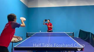 How to do Forehand Chop by Angela Guan of PongSpace