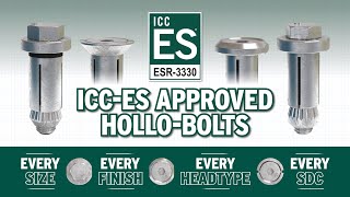 ICC-ES Approved Hollo-Bolts