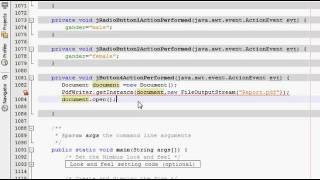 Java prog#74 Reports Itext Getting started Hello world Example