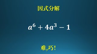 很难很巧的因式分解！