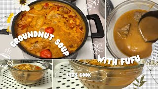 Let’s make Peanut/Groundnut Soup. Very delicious, Tasty 😋 - Cooking skills 10/10